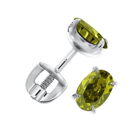 Купить оптом пусеты из серебра с фианитами 2340200298-57 от Krasnoe