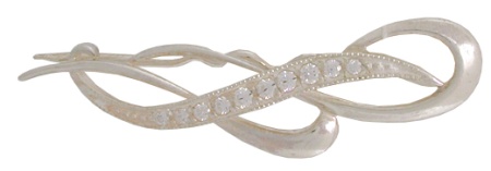 Купить оптом брошь из серебра с фианитом 3200020068 от Krasnoe