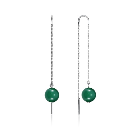 Купить оптом серьги из серебра с агатами 2340390710-9-60 от Krasnoe