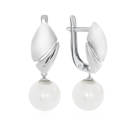 Купить оптом серьги из серебра с жемчугами 2340050900-3 от Krasnoe