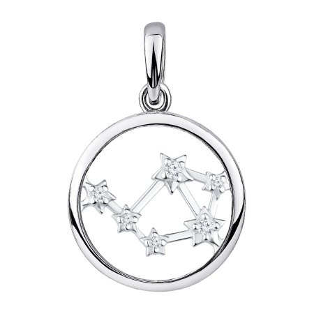 Купить оптом подвеска из серебра с фианитами 3340205986л от Krasnoe