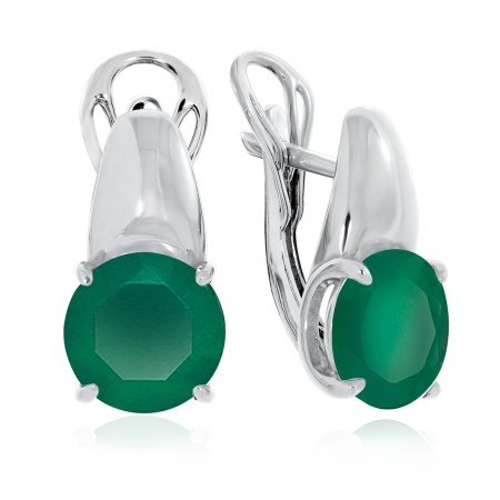 Купить оптом серьги из серебра с агатами 2340391116-60 от Krasnoe