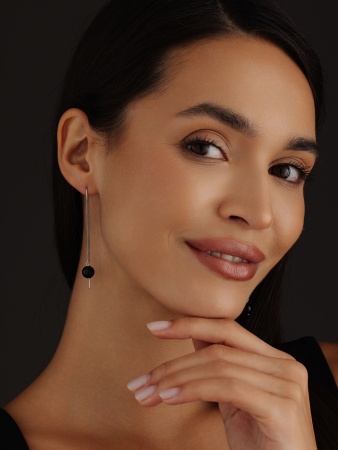 Купить оптом серьги из серебра с агатами 2340390712-1-20 от Krasnoe