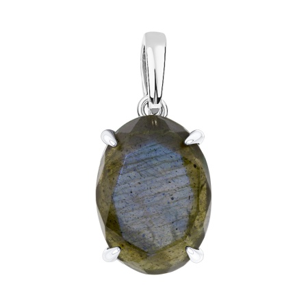 Купить оптом подвеска из серебра с лабрадоритом 3340Л05778 от Krasnoe