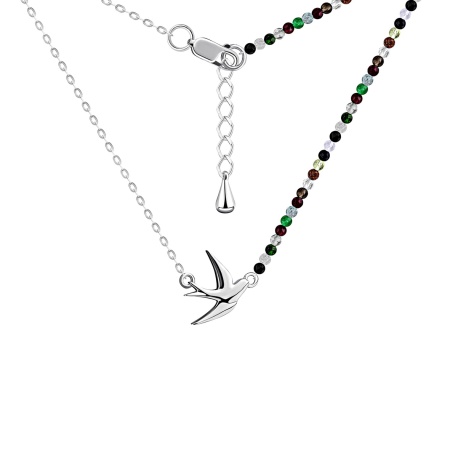 Купить оптом колье из серебра с агатами 8340394877-1-45 от Krasnoe