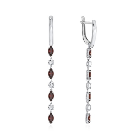 Купить оптом серьги из серебра с фианитами 2340202515-31 от Krasnoe