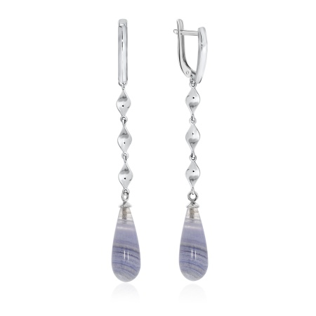 Купить оптом серьги из серебра с агатами 2340391515-84 от Krasnoe