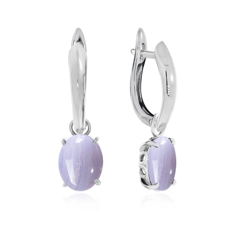 Купить оптом серьги из серебра с агатами 2340390901-84 от Krasnoe