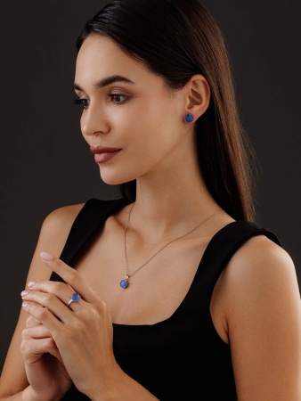 Купить оптом подвеска из серебра с кошачий глазом 3340265946-70 от Krasnoe