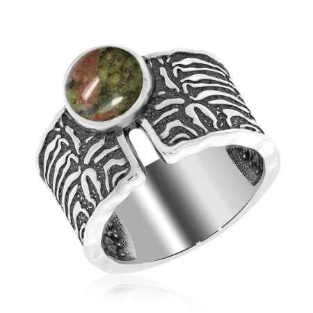 Купить оптом кольцо из серебра с яшмой 1310302391 от Krasnoe