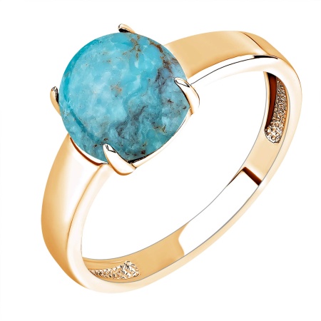 Купить оптом кольцо из серебра с бирюзой 1320311862 от Krasnoe