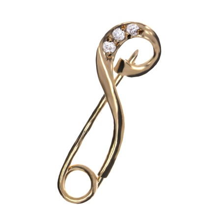 Купить оптом брошь из серебра с фианитами 3202021853 от Krasnoe