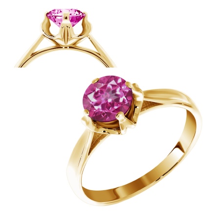 Купить оптом кольцо из серебра с топазом 1320070018-30 от Krasnoe