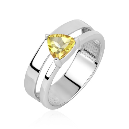 Купить оптом кольцо из серебра с цитрином 1340115537 от Krasnoe