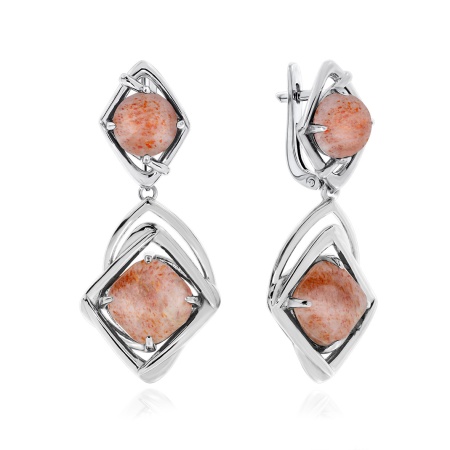 Купить оптом серьги из серебра с солнечниками 2340С20950 от Krasnoe