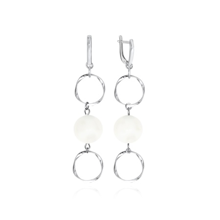 Купить оптом серьги из серебра с жемчугами 2340241694 от Krasnoe