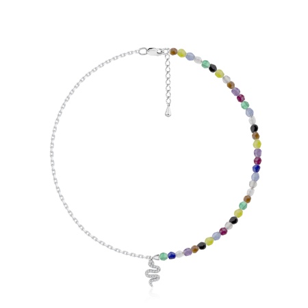 Оптом колье из серебра с фианитами и агатами 8340395649л-16-40 цена от Krasnoe Купить оптом колье из серебра с фианитами и агатами 8340395649л-16-40 от Krasnoe