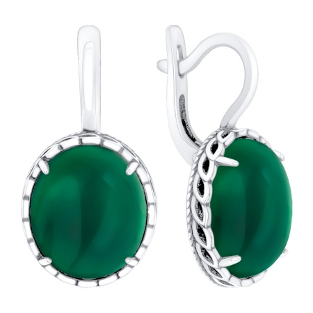 Купить оптом серьги из серебра с агатами 2340395770-60 от Krasnoe