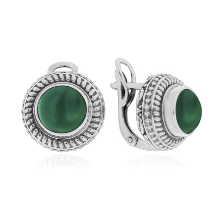 Купить оптом серьги из серебра с агатами 2310391526-60 от Krasnoe