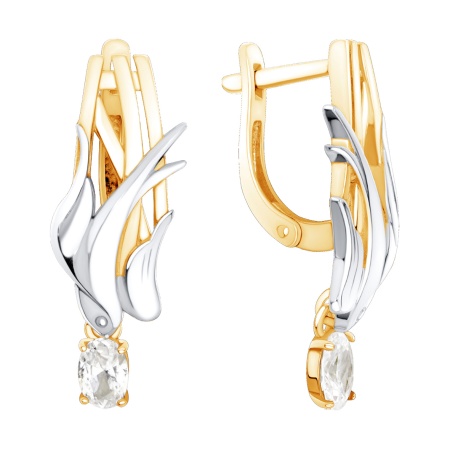 Купить оптом серьги из серебра с фианитами 2329204603 от Krasnoe