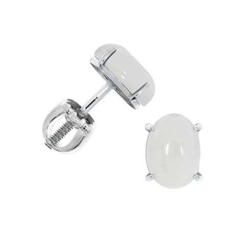 Купить оптом пусеты из серебра с агатами 2340392321-10 от Krasnoe