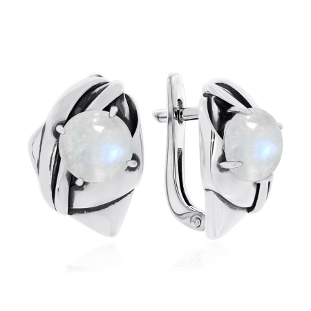 Купить оптом серьги из серебра с лунным камнем 2340932363 от Krasnoe