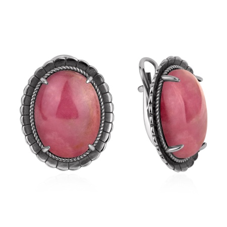 Купить оптом серьги из серебра с родонитами 2310456361 от Krasnoe