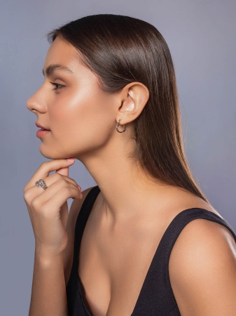 Купить оптом серьги из серебра без вставок 2340401893 от Krasnoe