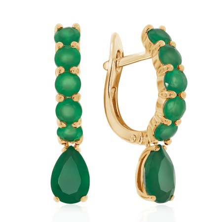 Купить оптом серьги из серебра с агатами 2320391314-60 от Krasnoe