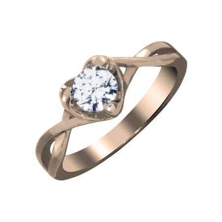 Купить оптом кольцо из серебра с фианитами 1320200057 от Krasnoe