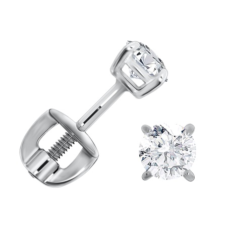 Купить оптом пусеты из серебра с фианитами П340200040 от Krasnoe