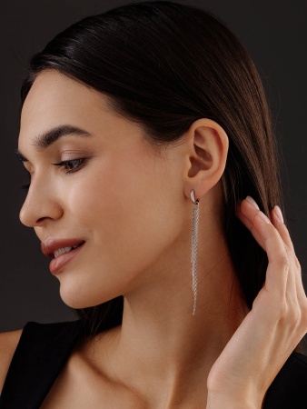 Купить оптом серьги из серебра без вставок 2340401640-4 от Krasnoe