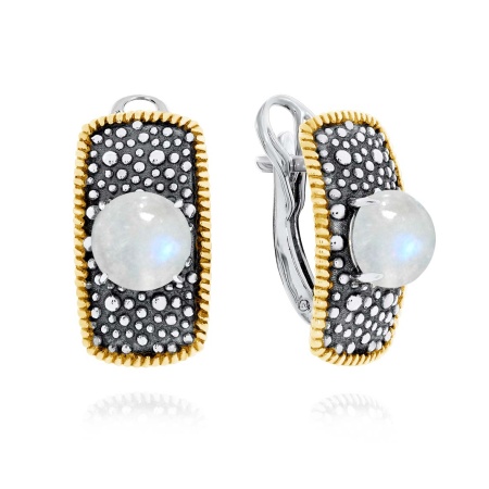 Купить оптом серьги из серебра с лунным камнем 2317931751 от Krasnoe