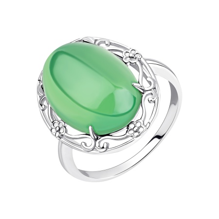 Купить оптом кольцо из серебра с агатом 1340395064-60 от Krasnoe