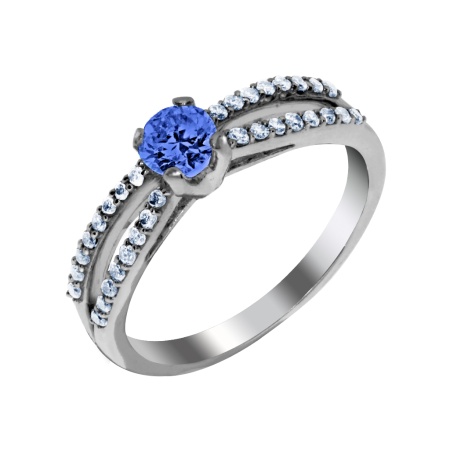 Купить оптом кольцо из серебра с фианитами 1340200019-8 от Krasnoe