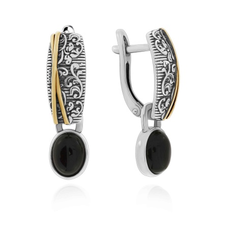 Купить оптом серьги из серебра с агатами 2317391368-20 от Krasnoe