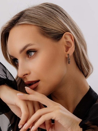 Купить оптом серьги из серебра с топазами 2340101182 от Krasnoe