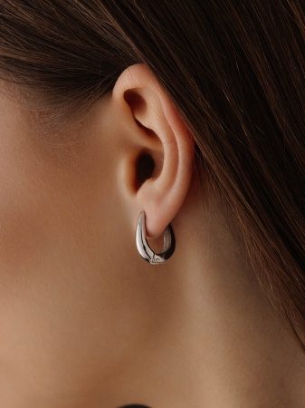 Купить оптом серьги из серебра без вставок 2340401270 от Krasnoe