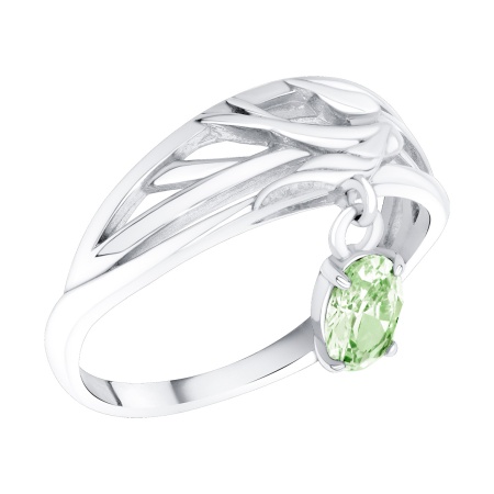 Купить оптом кольцо из серебра с ситаллом 1340884603-65 от Krasnoe