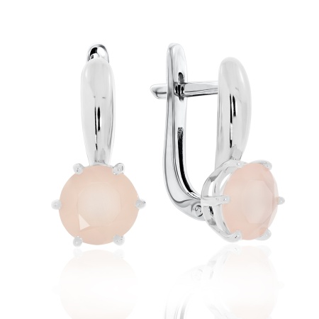 Купить оптом серьги из серебра с кварцем 2340101408-30 от Krasnoe