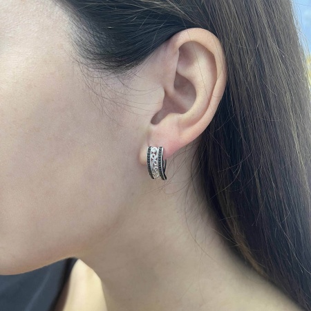 Купить оптом серьги из серебра с ситаллами 2348881361л-20 от Krasnoe