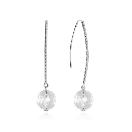 Купить оптом серьги из серебра с хрусталём 2340521084 от Krasnoe