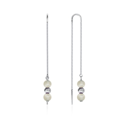 Купить оптом серьги из серебра с жемчугами 2340240714-1 от Krasnoe