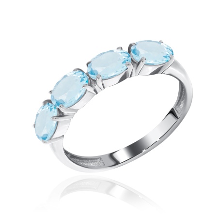 Купить оптом кольцо из серебра с топазами 1340071182 от Krasnoe