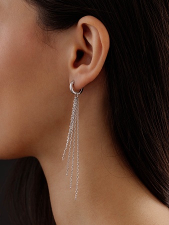 Купить оптом серьги из серебра без вставок 2340401640-4 от Krasnoe