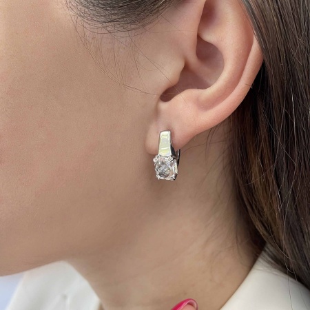 Купить оптом серьги из серебра с хрусталём 2340521536 от Krasnoe