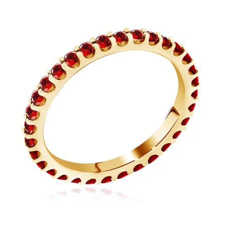 Купить оптом кольцо из серебра с гранатами 1318151315-195 от Krasnoe