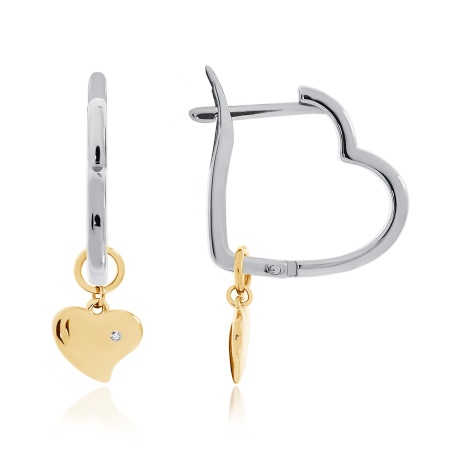 Купить оптом серьги из серебра с фианитами 2350201894-2 от Krasnoe