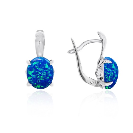 Оптом серьги из серебра с опалом 2340250376-80 цена от Krasnoe Купить оптом серьги из серебра с опалом 2340250376-80 от Krasnoe