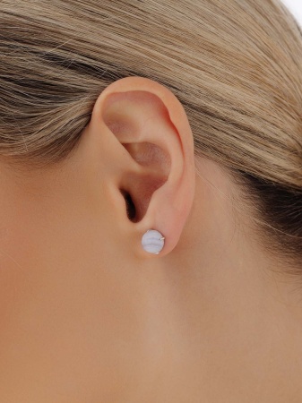 Купить оптом пусеты из серебра с агатами П340392680-84 от Krasnoe